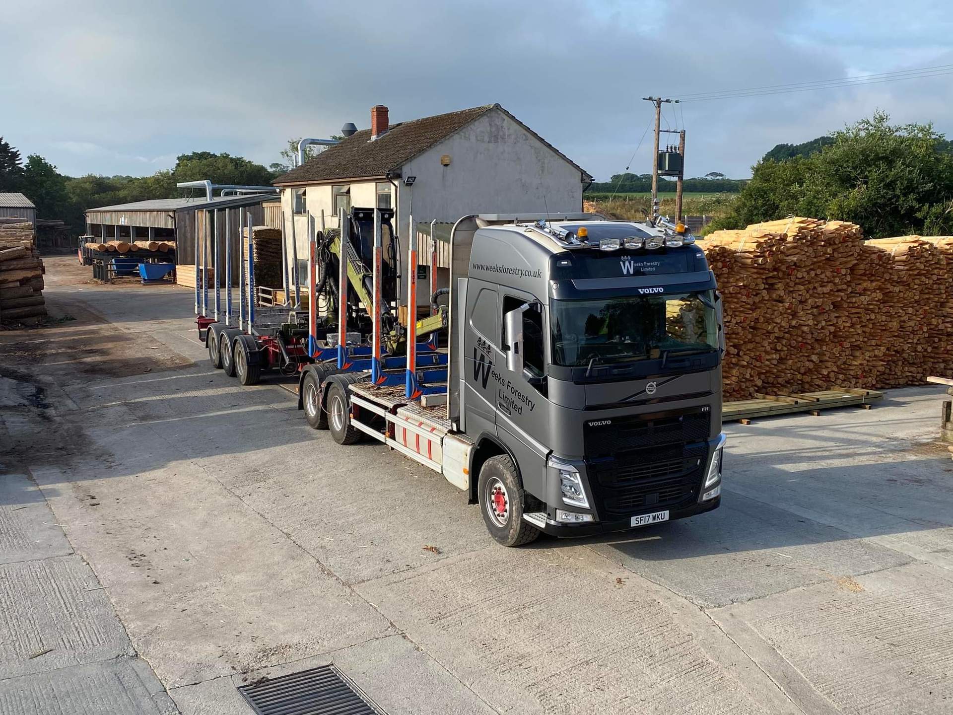 Devon timber haulage